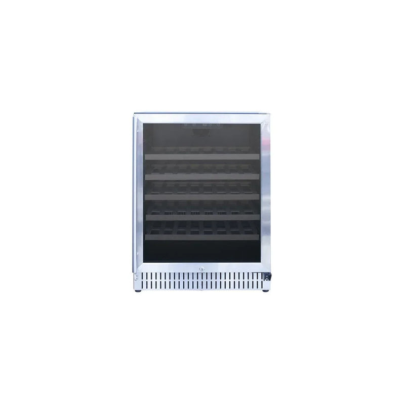 TrueFlame 24-Inch 5.3 Cu. Ft. Outdoor Rated Wine Cooler with Locking Door - Patioscape Outdoors