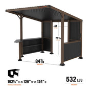 Blackstone 10' x 10' Bar and Grill Pavilion - 6000 - Patioscape Outdoors