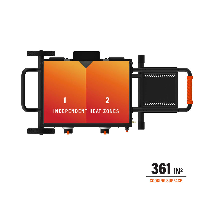 Blackstone 22" Omnivore Flex-Fold Griddle W/ Scissor Cart & Hood - 2350 - Patioscape Outdoors