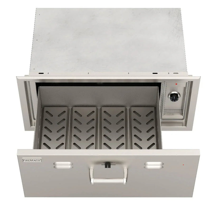 Fire Magic Flush Mounted Electric Warming Drawer - Patioscape Outdoors