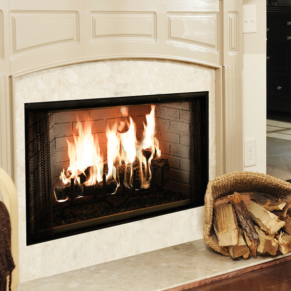 Majestic Royalton 36" Radiant Wood Burning Fireplace - BE36