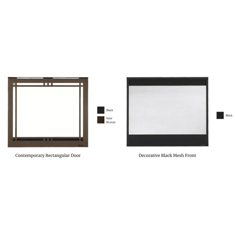 Majestic Quartz Platinum 36" Direct Vent Gas Fireplace - Includes Touchscreen Remote and Blower - Patioscape Outdoors