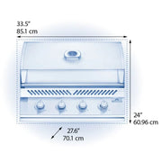 Napoleon Built-in 500 Series 4-Burner Gas Grill - Patioscape Outdoors