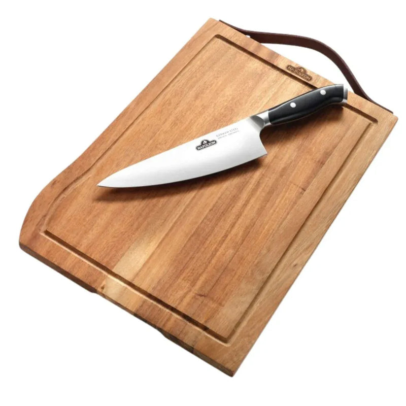 Napoleon Premium Cutting Board w/ Stainless Steel Knife - Patioscape Outdoors