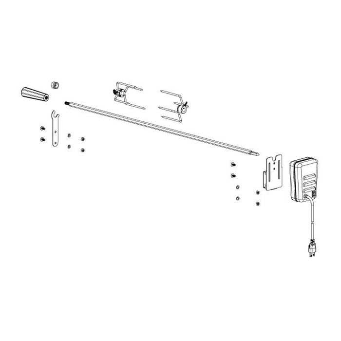 Artisan American Eagle 36-Inch Grill Rotisserie Kit - ART-ROT36