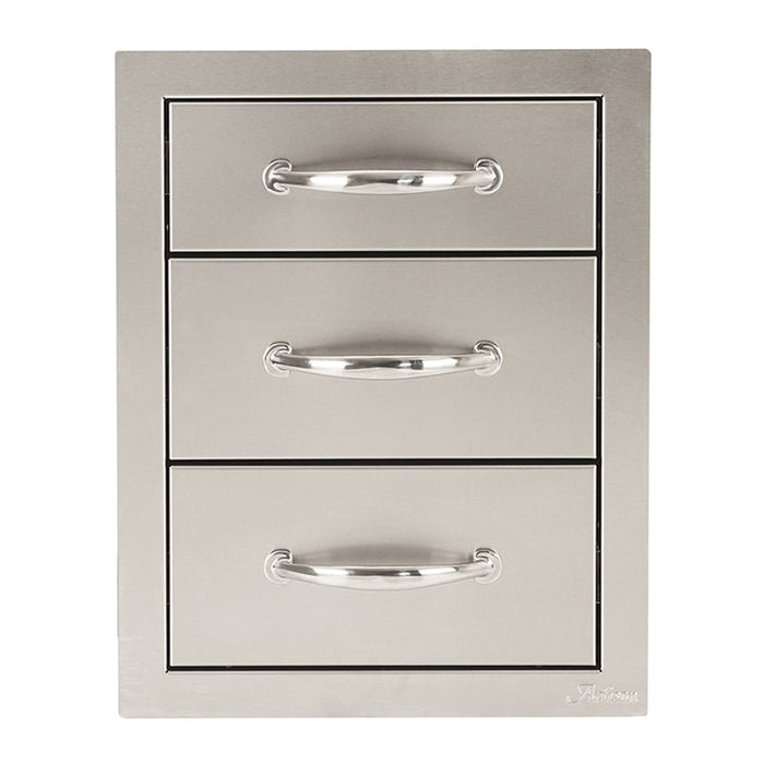 Artisan 17-Inch Stainless Steel Triple Storage Drawers - ARTP-3DR-17SC