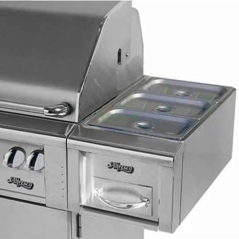 Alfresco 14-Inch Cart Mount Food Warmer and Steam Table - Patioscape Outdoors