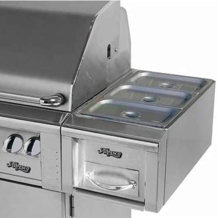 Alfresco 14-Inch Cart Mount Food Warmer and Steam Table