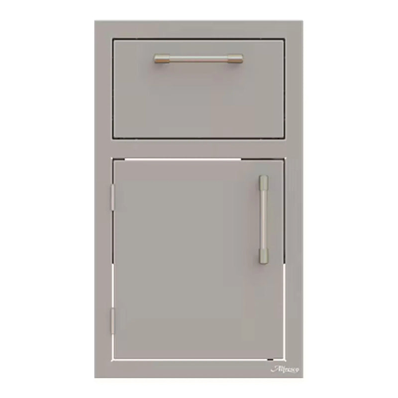 Alfresco 17-Inch Stainless Steel Left-Hinged Door & Paper Towel Holder Combo - Patioscape Outdoors