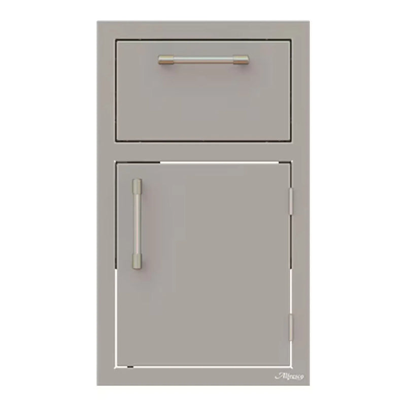 Alfresco 17-Inch Stainless Steel Right-Hinged Soft-Close Door & Drawer Combo - Patioscape Outdoors