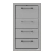 Alfresco 17-Inch Stainless Steel Triple Drawer & Paper Towel Holder Combo - Patioscape Outdoors
