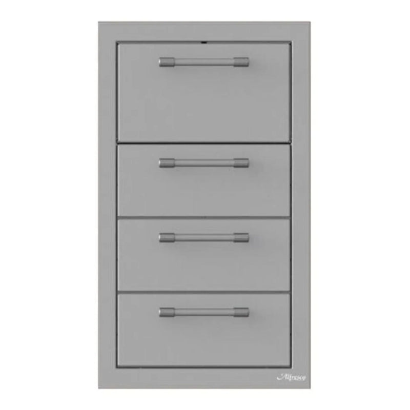 Alfresco 17-Inch Stainless Steel Triple Drawer & Paper Towel Holder Combo - Patioscape Outdoors