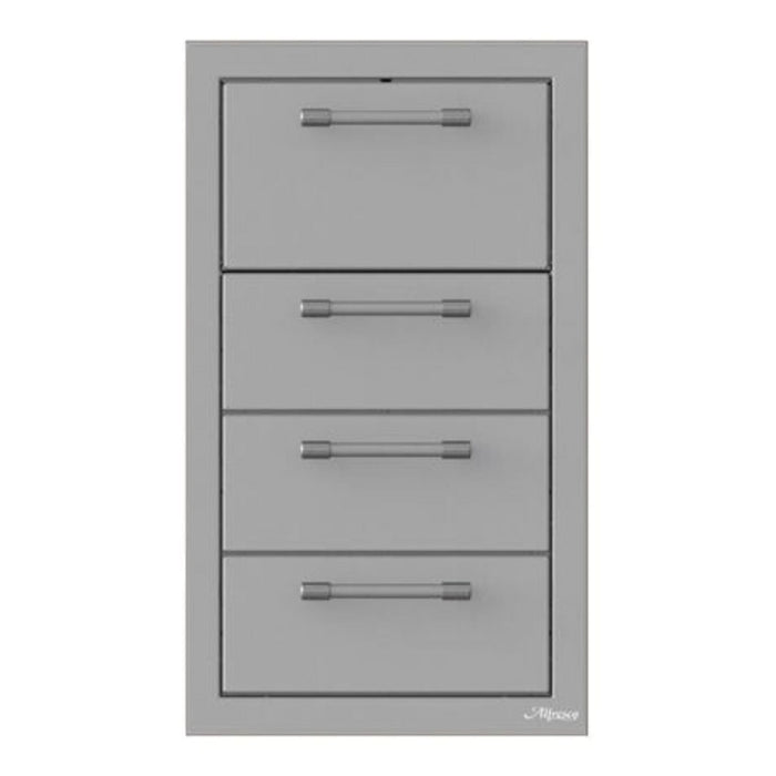 Alfresco 17-Inch Stainless Steel Triple Drawer & Paper Towel Holder Combo