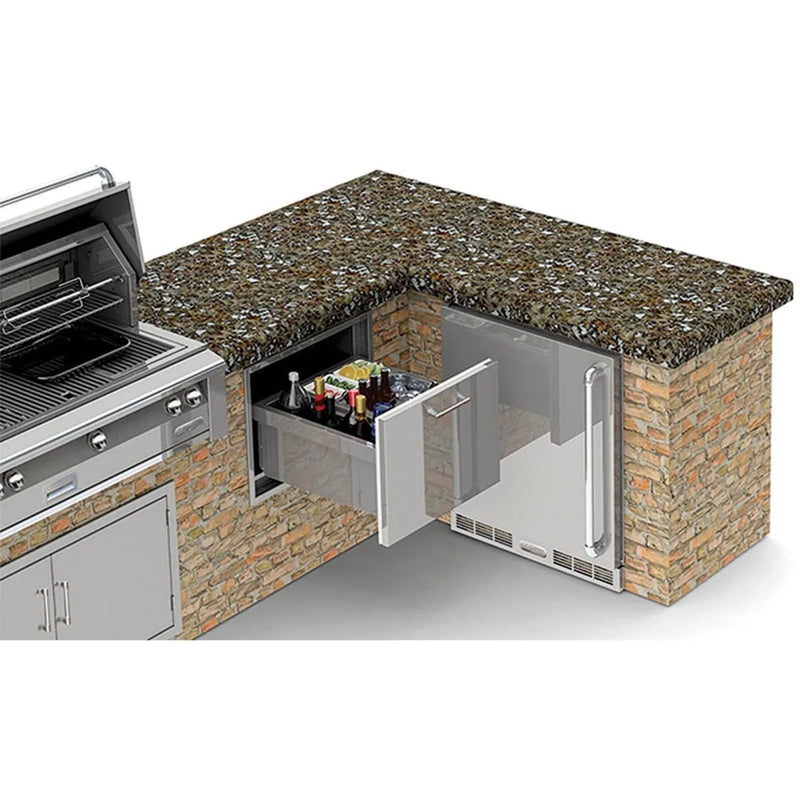 Alfresco 26-Inch Under Counter Ice Drawer & Beverage Center - Patioscape Outdoors