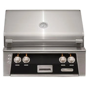 Alfresco 30" Jet Black Built-In Gas Grill with Rotisserie, Sear Zone & Smoker System - Patioscape Outdoors