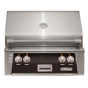 Alfresco 30" Matte Jet Black Built-In Gas Grill with Rotisserie, Sear Zone & Smoker Drawer - Patioscape Outdoors