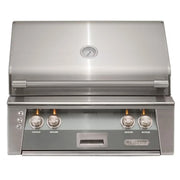 Alfresco 30" Signal Gray Built-In Gas Grill with Sear Zone, Rotisserie & Smoker System - Patioscape Outdoors