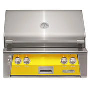 Alfresco 30" Traffic Yellow Built-In Gas Grill with Rotisserie, Sear Zone & Smoker System - Patioscape Outdoors