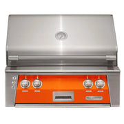Alfresco 30" Luminous Orange Built-In Gas Grill with Rotisserie & Smoker System - Patioscape Outdoors