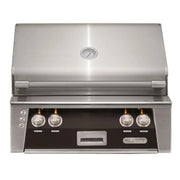 Alfresco 30" Matte Jet Black Built-In Gas Grill with Rotisserie & Smoker Drawer - Patioscape Outdoors