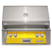 Alfresco 30" Traffic Yellow Built-In Gas Grill with Rotisserie & Smoker System - Patioscape Outdoors
