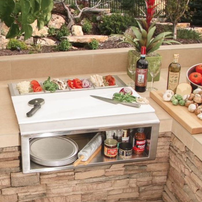 Alfresco 30-Inch Pizza Prep & Garnish Rail