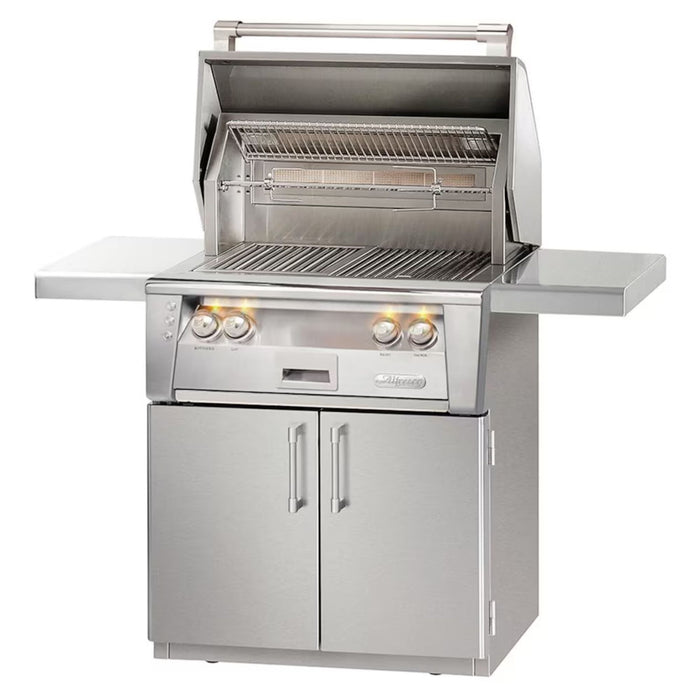 Alfresco 30-Inch Stainless Steel Freestanding Gas Grill w/ Rotisserie