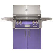 Alfresco 30-Inch Stainless Steel Freestanding Gas Grill w/ Rotisserie in Blue Lilac - Patioscape Outdoors