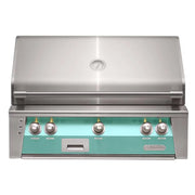 Alfresco 36" Light Green Built-In Gas Grill with Sear Zone, Rotisserie & Signature Smoker System - Patioscape Outdoors