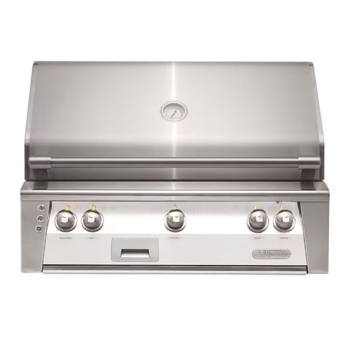 Alfresco 36" Matte Signal White Built-In Gas Grill with Sear Zone & Rotisserie