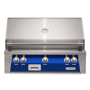 Alfresco 36" Ultramarine Blue Built-In Gas Grill with Rotisserie, Sear Zone & Smoker System - Patioscape Outdoors