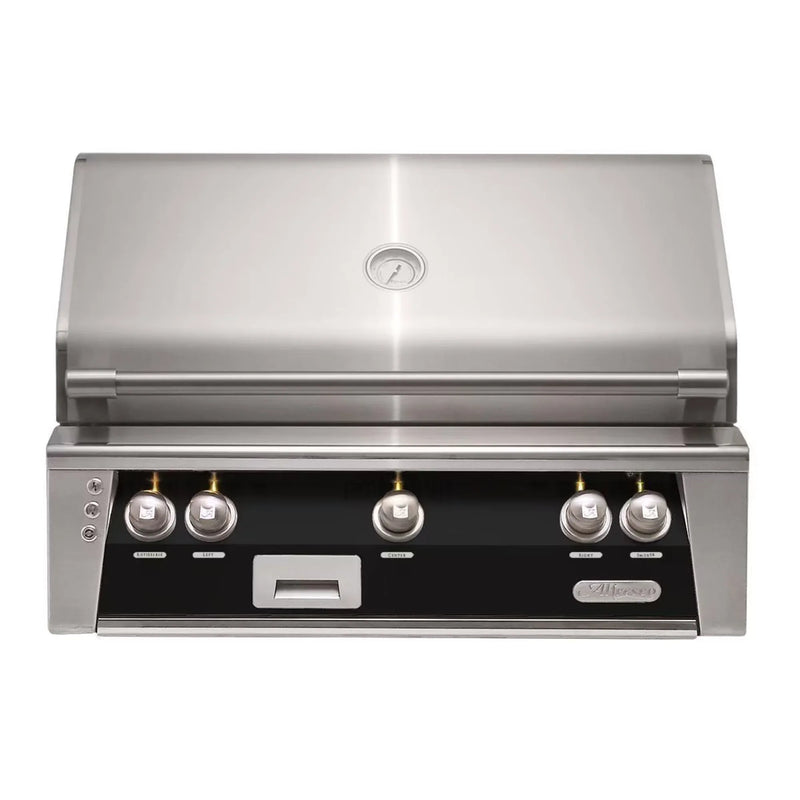 Alfresco 36" Jet Black Built-In Gas Grill with Rotisserie & Smoker System - Patioscape Outdoors