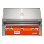 Alfresco 36" Luminous Orange Built-In Gas Grill with Rotisserie & Smoker Drawer - Patioscape Outdoors