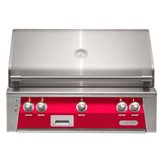 Alfresco 36" Raspberry Red Built-In Gas Grill with Rotisserie & Smoker Burner - Patioscape Outdoors
