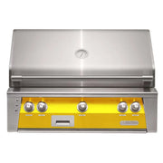Alfresco 36" Traffic Yellow Built-In Gas Grill with Rotisserie & Smoker Burner - Patioscape Outdoors