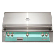 Alfresco 42" Light Green Built-In Gas Grill with Rotisserie, Sear Zone & Smoker Drawer - Patioscape Outdoors