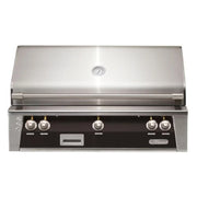 Alfresco 42" Matte Jet Black Built-In Gas Grill with Rotisserie, Sear Zone & Smoker System - Patioscape Outdoors