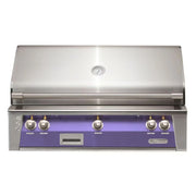 Alfresco 42" Blue Lilac Built-In Gas Grill with Rotisserie, Smoker System & EZ-Lift Hood - Patioscape Outdoors
