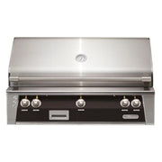 Alfresco 42" Matte Jet Black Built-In Gas Grill with Rotisserie, Smoker & EZ-Lift™ Hood - Patioscape Outdoors