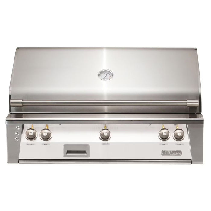 Alfresco 42" Built-In Signal White Gas Grill with Rotisserie & Smoker System