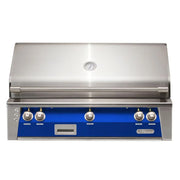 Alfresco 42" Ultramarine Blue Built-In Gas Grill with Rotisserie, Smoker & LED Controls - Patioscape Outdoors