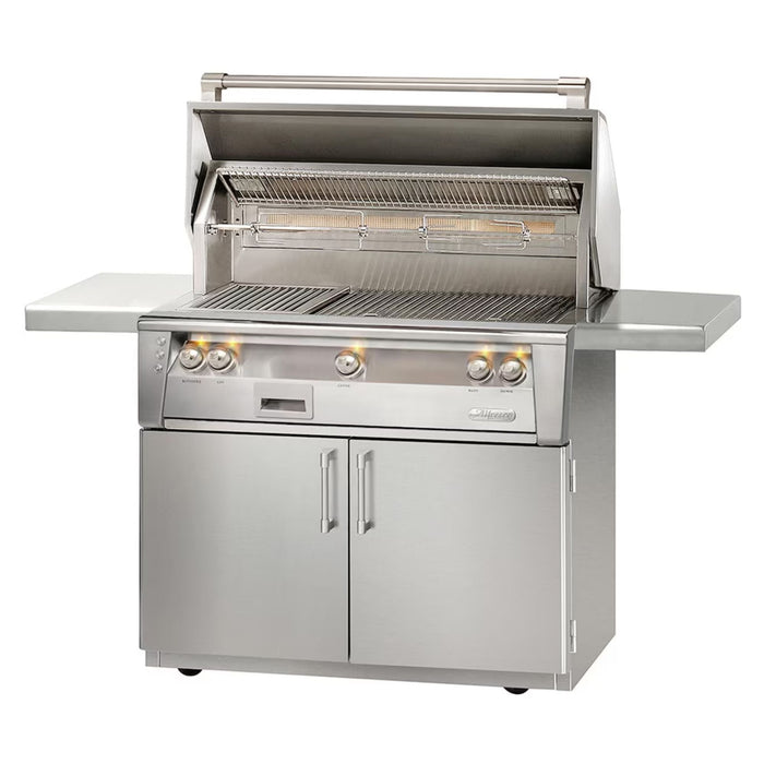 Alfresco 42-Inch Stainless Steel Freestanding Gas Grill w/ Rotisserie