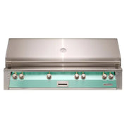 Alfresco 56" Built-In Stainless Steel Gas Grill in Light Green with Sear Zone, Rotisserie & Smoker Drawer - Patioscape Outdoors