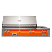 Alfresco 56" Luminous Orange Built-In Gas Grill with Rotisserie, Sear Zone & Side Burner - Patioscape Outdoors