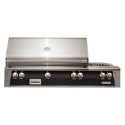 Alfresco 56" Deluxe Built-In Gas Grill with Rotisserie & Side Burner in Jet Black - Patioscape Outdoors
