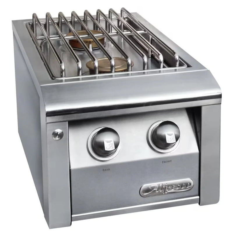 Alfresco Built-In Gas Double Side Burner - Patioscape Outdoors
