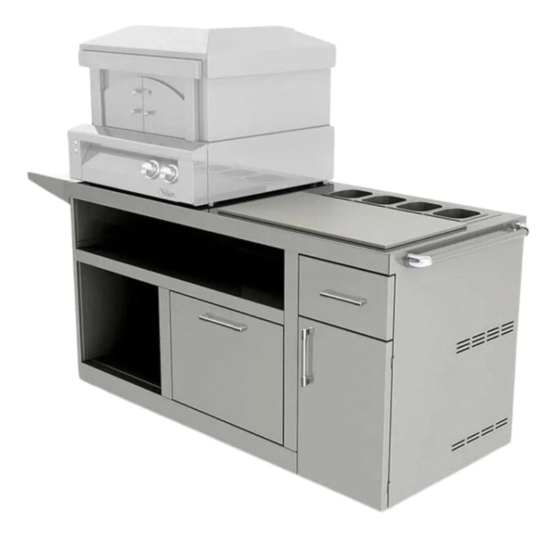 Alfresco Deluxe Pizza Oven Prep Cart - Patioscape Outdoors
