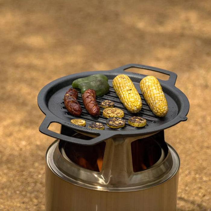 Solo Stove Cast Iron Grill Top and Cooking Hub for the Ranger Wood Burning Fire Pit