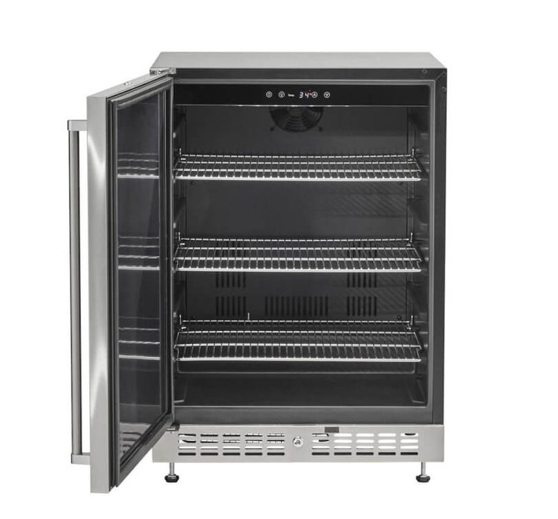 Coyote 8-Piece SL-Series 36-Inch 4-Burner Gas Grill Outdoor Kitchen Package