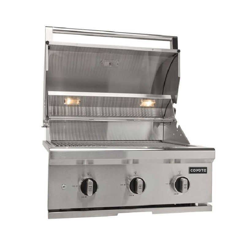 Coyote 5-Piece C-Series 30-Inch 3-Burner Gas Grill Outdoor Kitchen Package